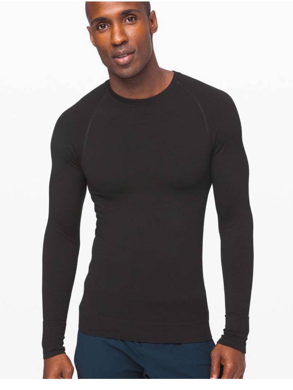 NWT Lululemon Keep the Heat Thermal Long Sleeve Shirt Black Workout Gym Men’s L